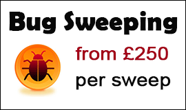 Bug Sweeping Cost in Bradley Stoke